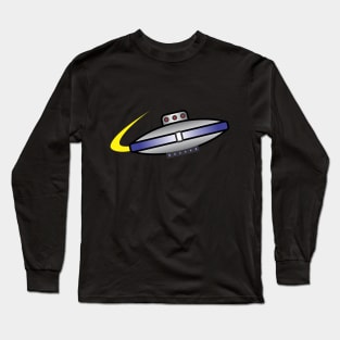 50's Flying Saucer Retro Style Long Sleeve T-Shirt